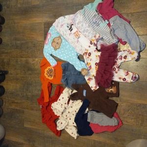 Baby Girl Clothing Bundle Sizes NB/0- 3 Months